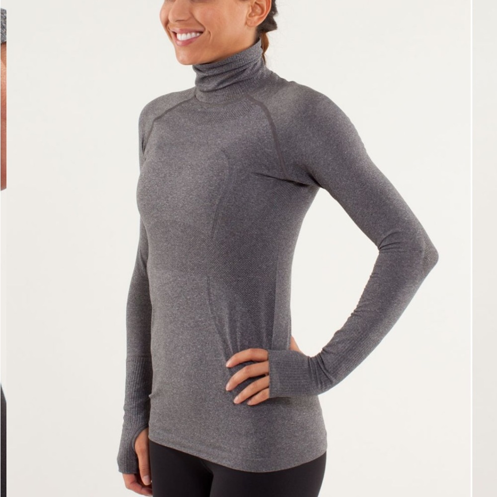 Lululemon Run: Swiftly Turtleneck Grey 12